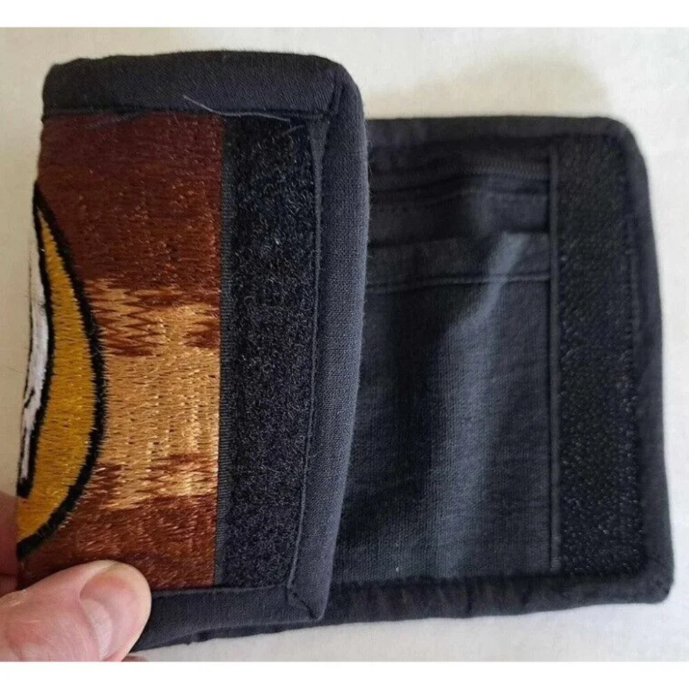 New Grateful Dead Skull Wallet Trifold Brown & Yellow Steal Your Face Licensed - Picture 5 of 5